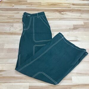 Stylish Dark Green Women's Jeans